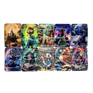 Rick and Morty Cyberpunk Themed Weed Mylar Bags